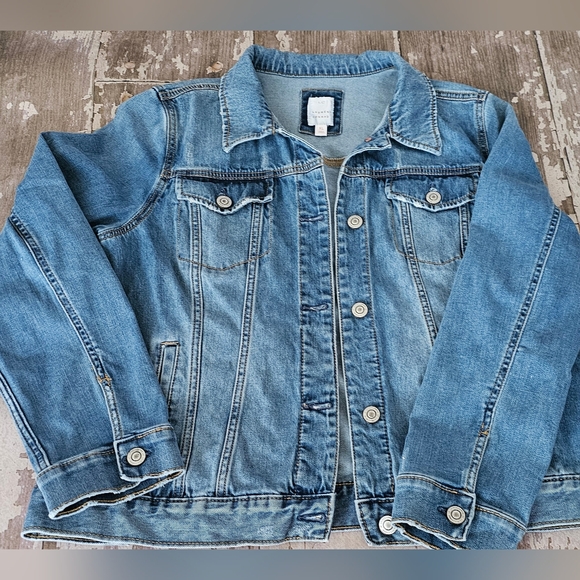 Laura Conrad Size Xl Classic Blue Denim Jacket - Picture 1 of 7